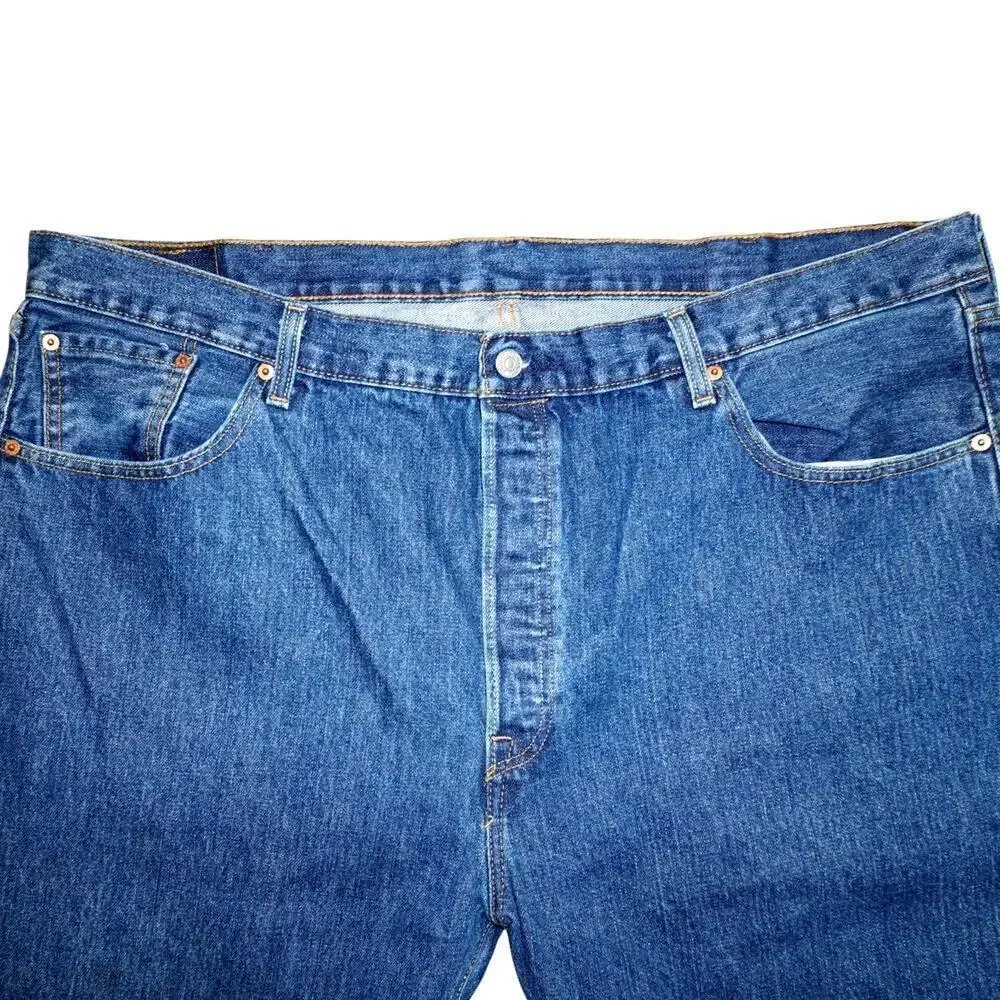 Levi’s 501 Button Fly Jeans – W44 L30 – Classic Fit Straight Leg – Medium Denim